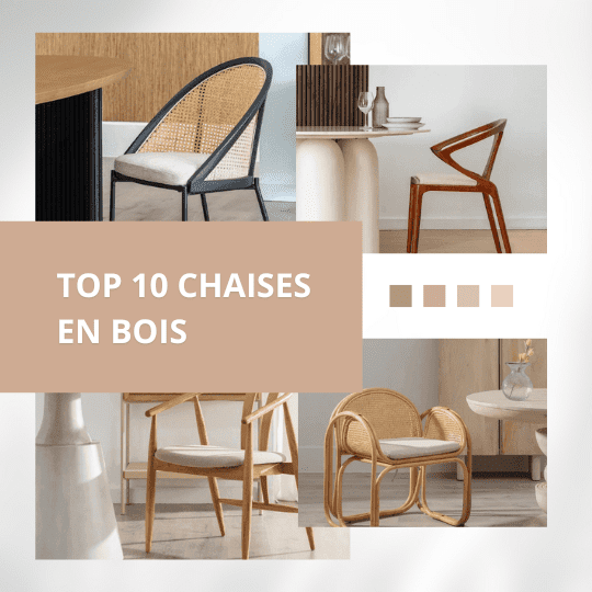 10 chaises en bois tendances à découvrir chez Tendances Meubles