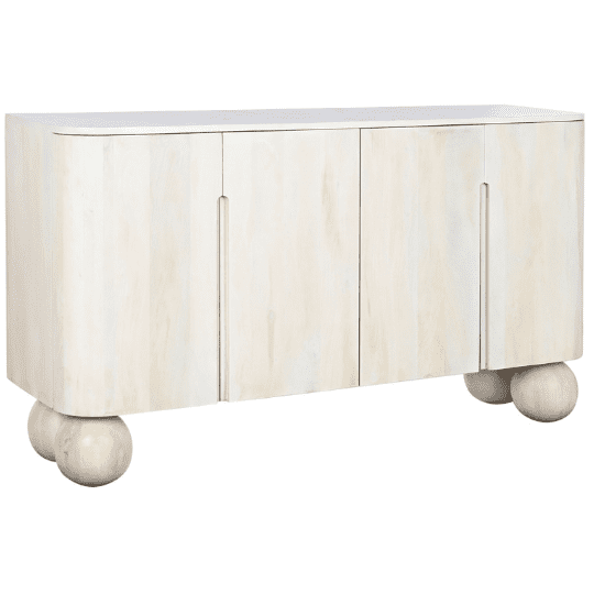 Buffet Atypique en Bois de Manguier Blanc