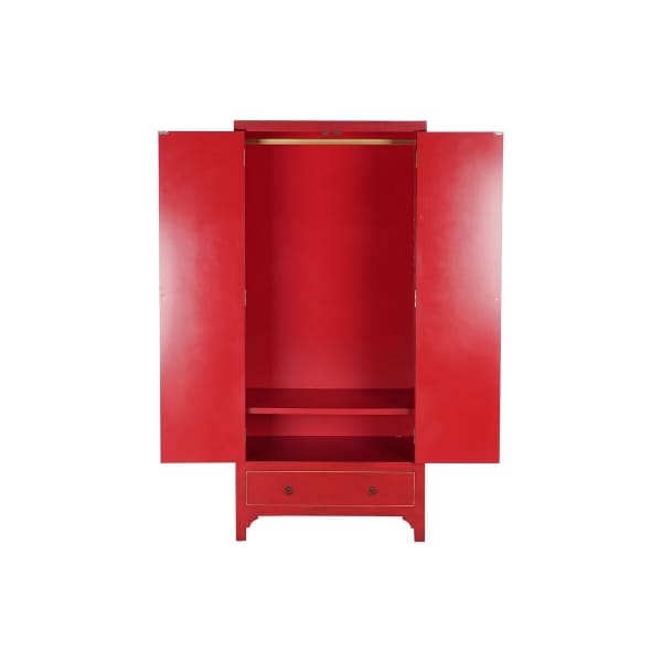 Armoire Japonaise en Bois Rouge