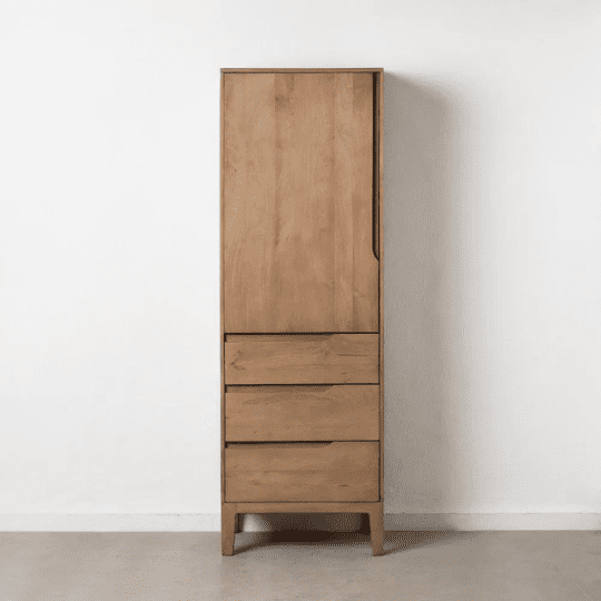 Armoire Moderne en Bois Naturel de Manguier