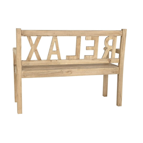 Banc de Jardin "RELAX" en Bois de Mindi Home Decor