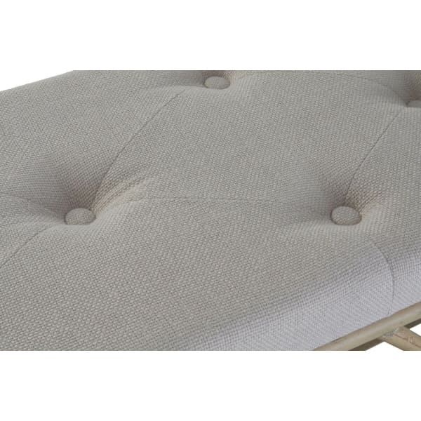 Banquette Balinaise en Bambou et Coton Beige