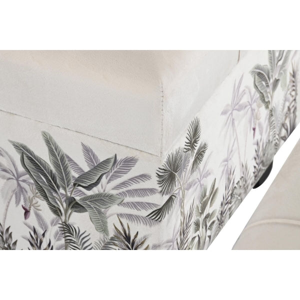 Bancos Pecho Diseño Tropical Beige y Blanco Home Decor (3 uds)