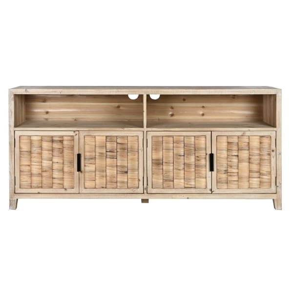 Buffet Salon Colonial Bois et Fibre Naturelle