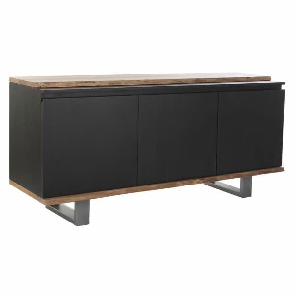 Buffet Salon Loft Bois Massif et Noir