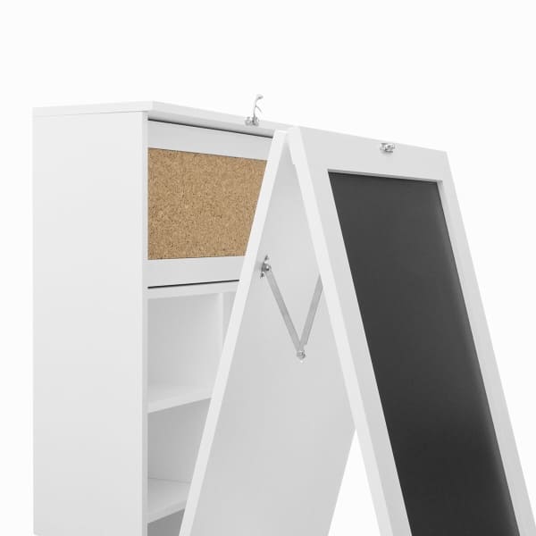 Bureau Mural Rabattable Blanc Woldy ING