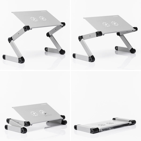 Bureau Portable Réglable Gris ING - Polyvalence et Confort pour une Productivité Optimale