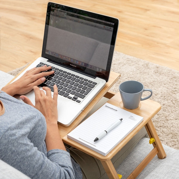 Bamboo Wood Portable Side Desk