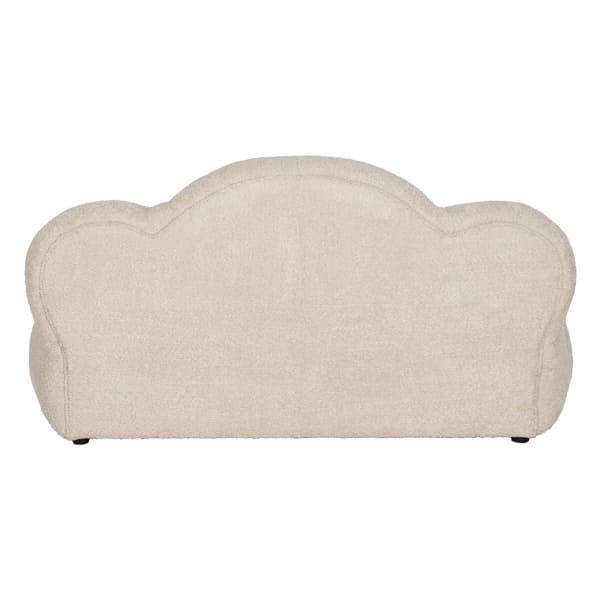 Canapé Nuage Beige en Tissu Mouton