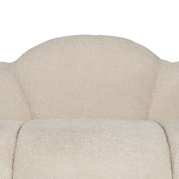 Canapé Nuage Beige en Tissu Mouton