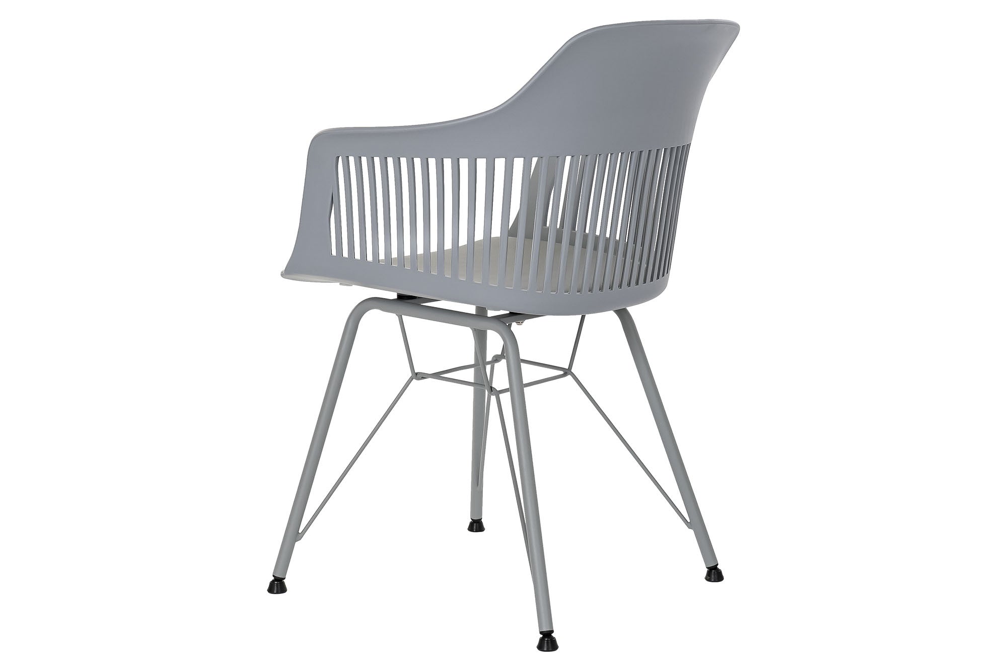 Design Chair Light Gray Metal and Polypropylene - The perfect combination of elegance and comfort 