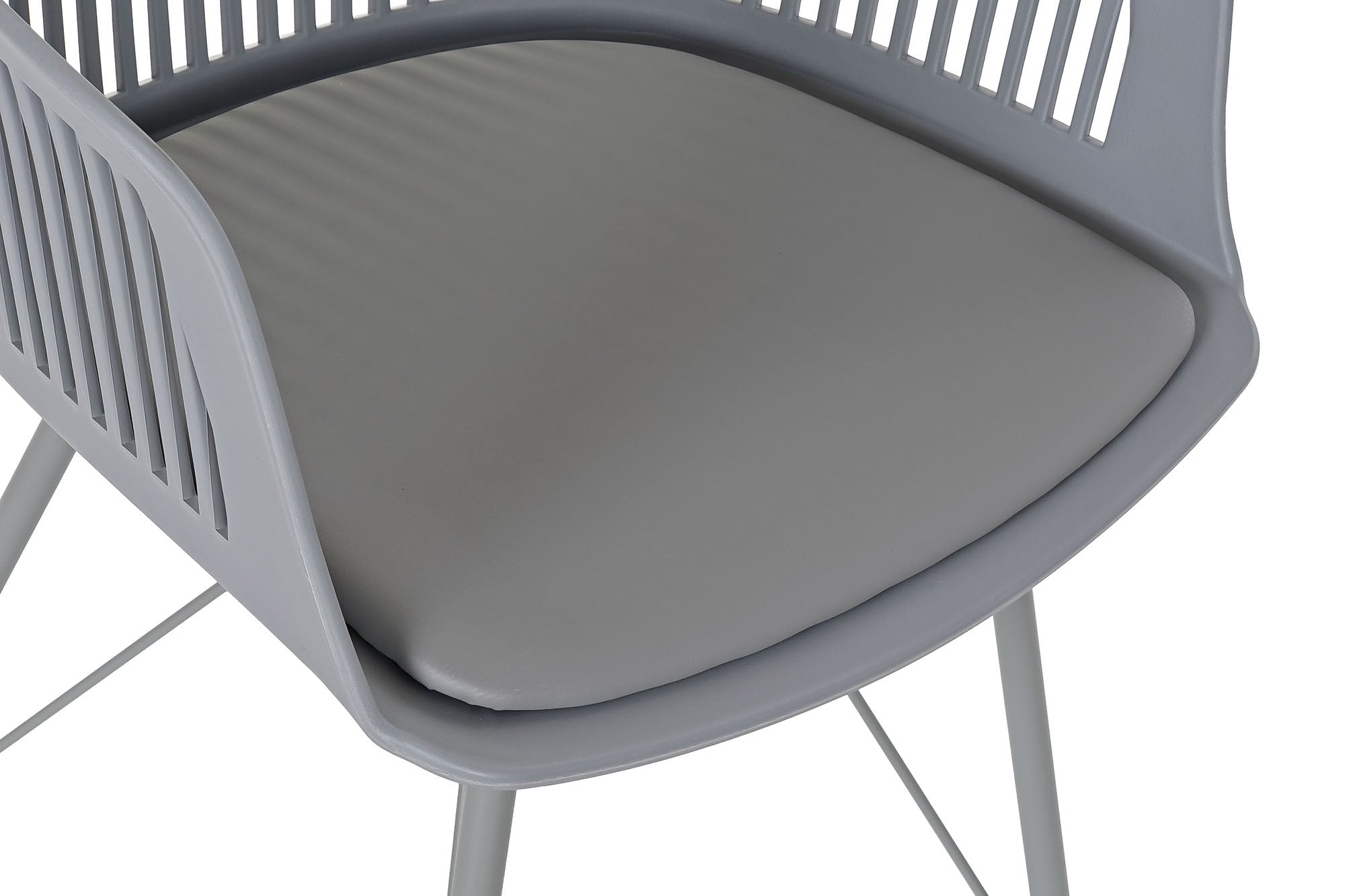 Design Chair Light Gray Metal and Polypropylene - The perfect combination of elegance and comfort 