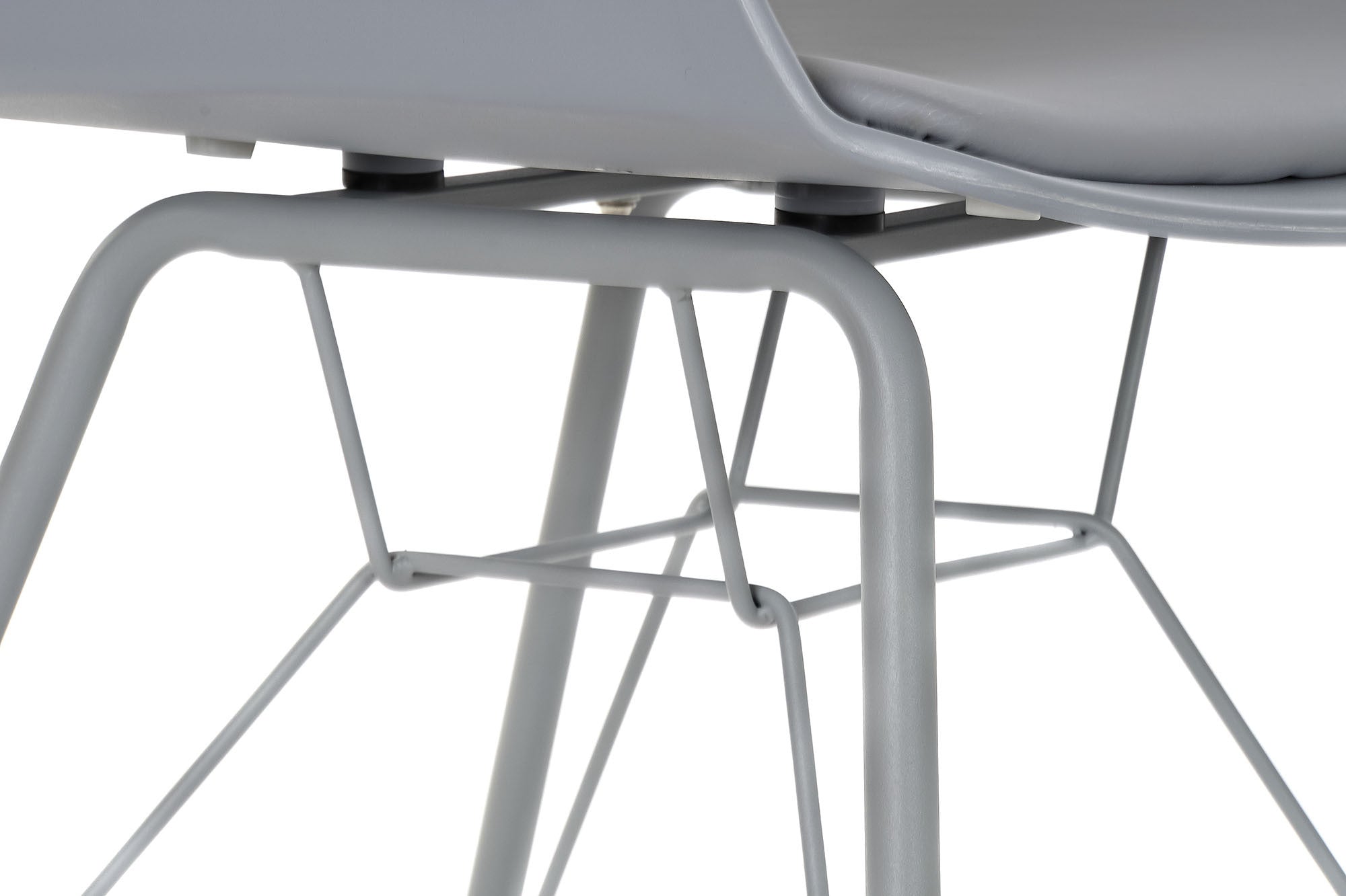 Design Chair Light Gray Metal and Polypropylene - The perfect combination of elegance and comfort 