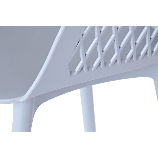 Chaise Design Urbain en Plastique Bleu Ciel Home Decor