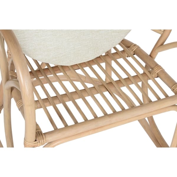 Chaise Feuille Tropicale en Rotin Naturel