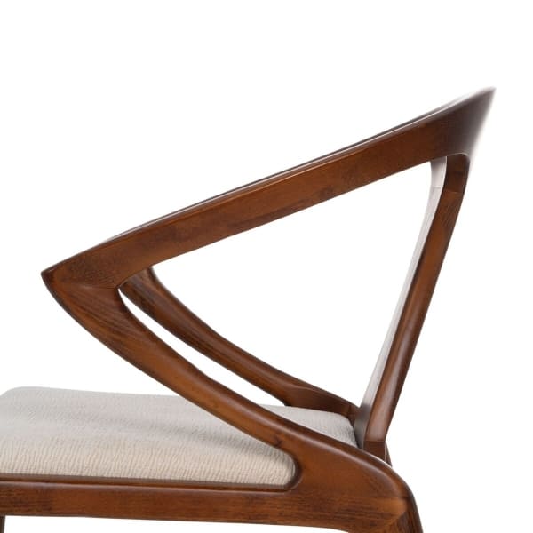 Chaise Néoclassique en Bois de Hêtre Sculpté