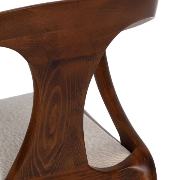 Chaise Néoclassique en Bois de Hêtre Sculpté