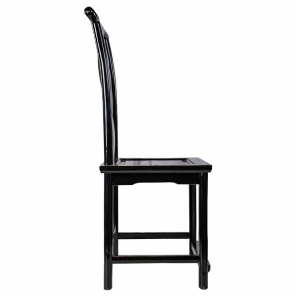 Silla tradicional china en madera negra