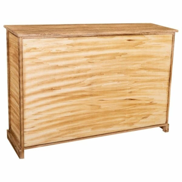 Commode Balinaise en Bois Naturel et Cannage