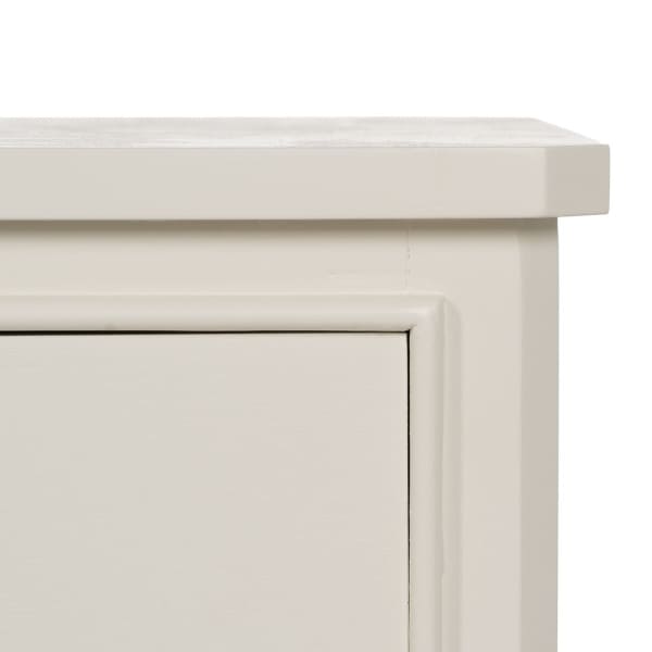 White Entryway Console Table with Traditional Drawers