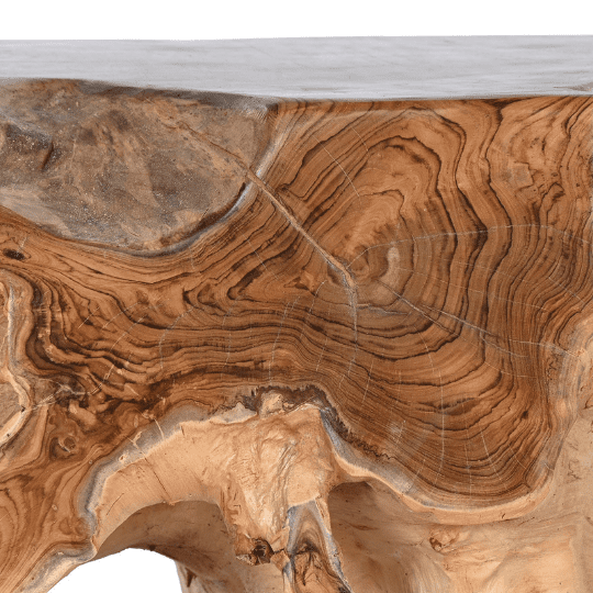 Meuble Console Racine de Teck Naturelle