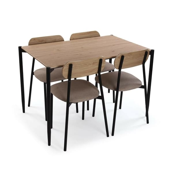 Juego de mesa y 4 sillas escandinavo (Oferta Black Friday)