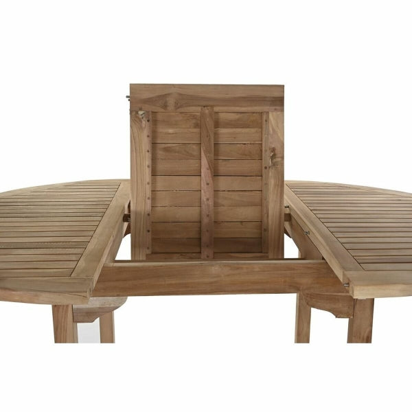 Ensemble Table et 4 Chaises de Jardin Extensible en Bois Massif de Teck Home Decor