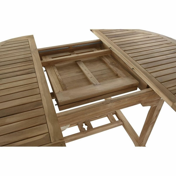 Ensemble Table et 4 Chaises de Jardin Extensible en Bois Massif de Teck Home Decor