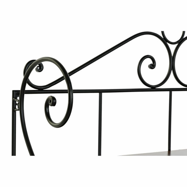 Cottage Wall Shelf in Black Wrought Iron and Wood Home Decor