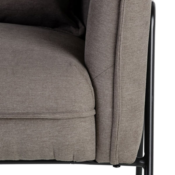 Sillón Comfort gris oscuro y negro Home Decor