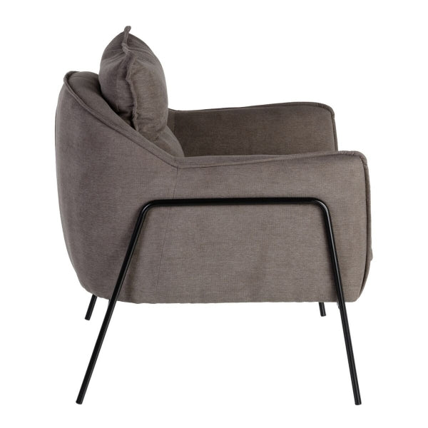 Sillón Comfort gris oscuro y negro Home Decor