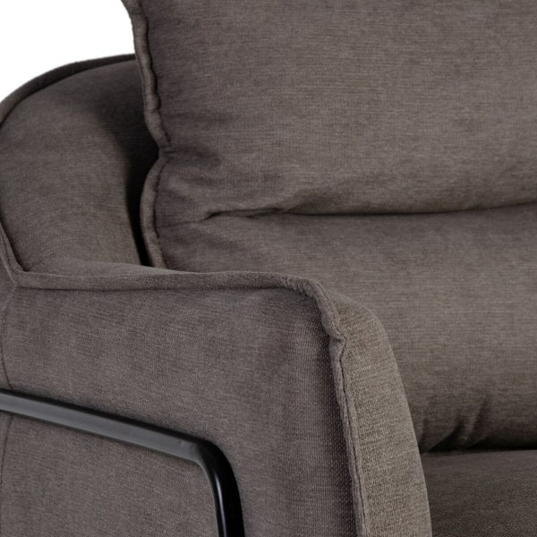 Sillón Comfort gris oscuro y negro Home Decor