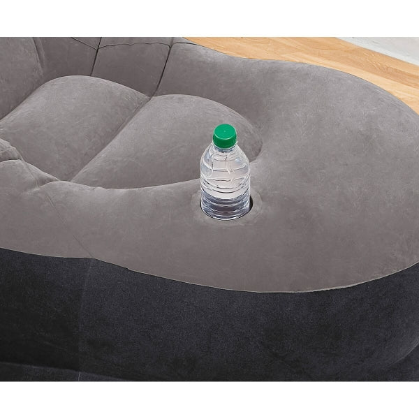 Sillón Hinchable Intex Ultra Lounge con Reposapiés Gris - Comodidad y elegancia para tus momentos de relax