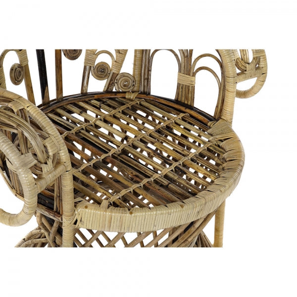 Home Decor Natural Rattan Wedding Throne Armchair