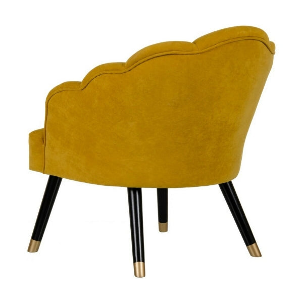 Sillón Seashell Design Home Decor Amarillo Mostaza