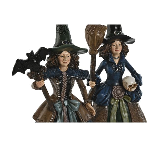 Figurine Décorative Sorcières Noir et Marron en résine (2 unités)