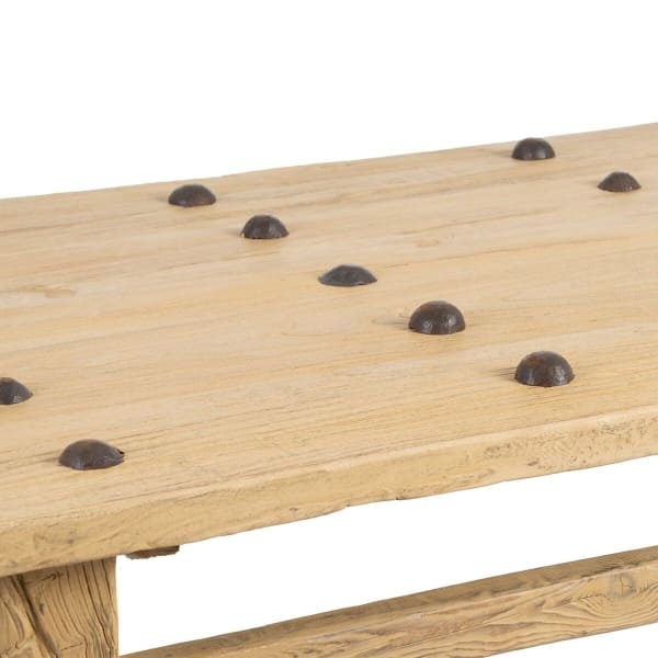 Grande Table Basse Rustique en Bois de Pin (173 x 87 x 47 cm)