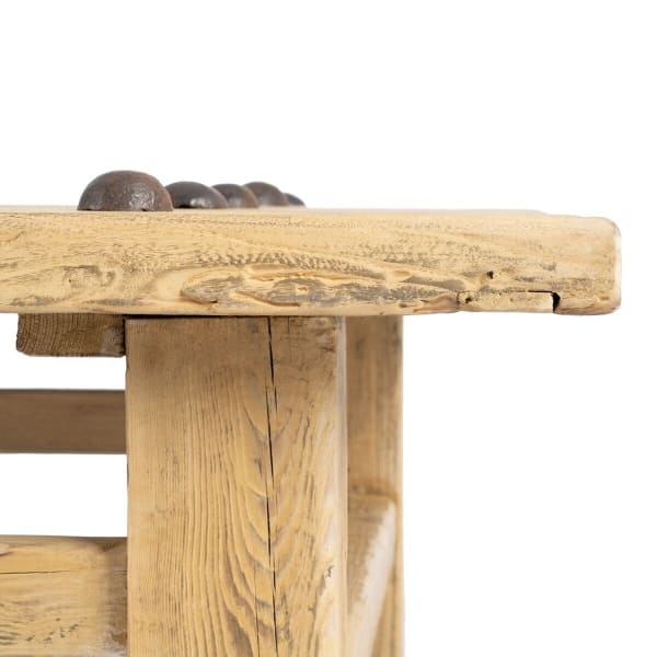 Grande Table Basse Rustique en Bois de Pin (173 x 87 x 47 cm)