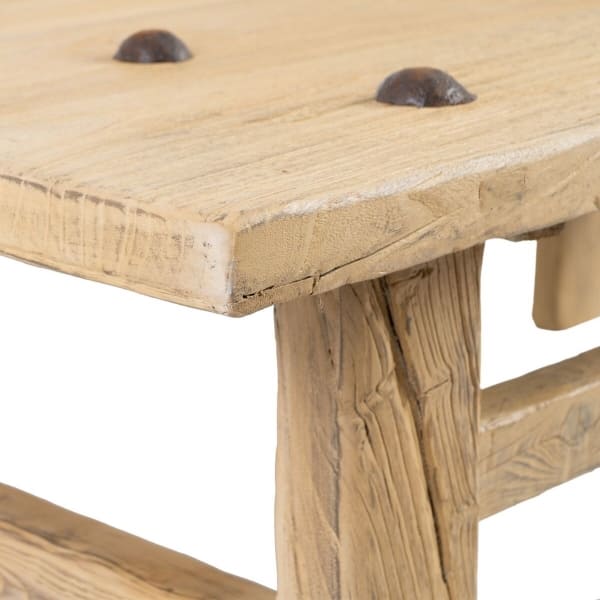 Grande Table Basse Rustique en Bois de Pin (173 x 87 x 47 cm)