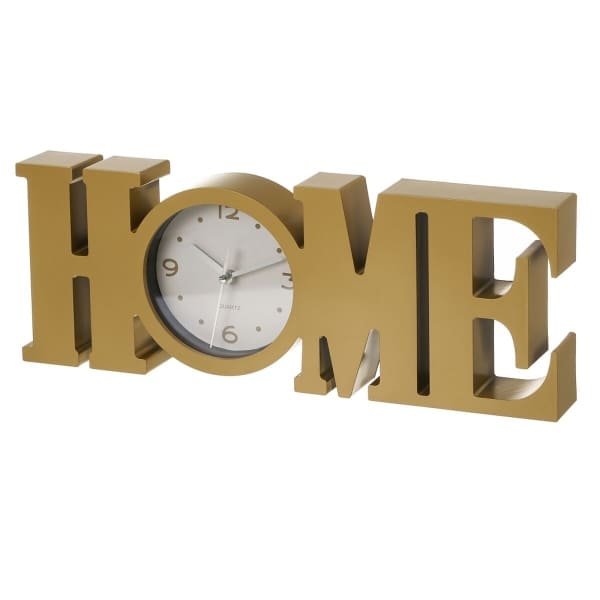 Horloge de Bureau HOME Dorée