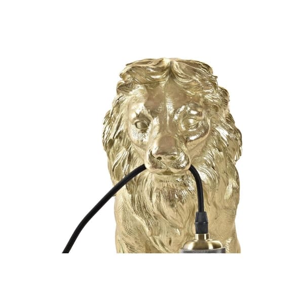 Lampe de Bureau Lion Doré