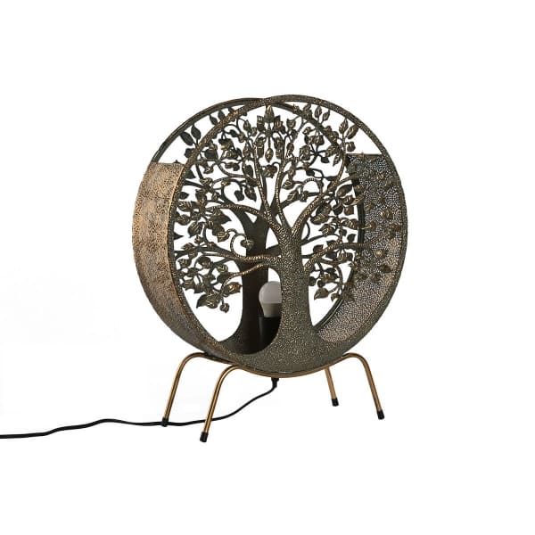 Lampe de Chevet Arbre de Vie en Métal Doré