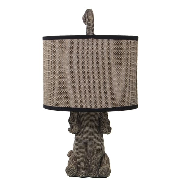 Lampe de Chevet Elephant Gris Atypique en Céramique