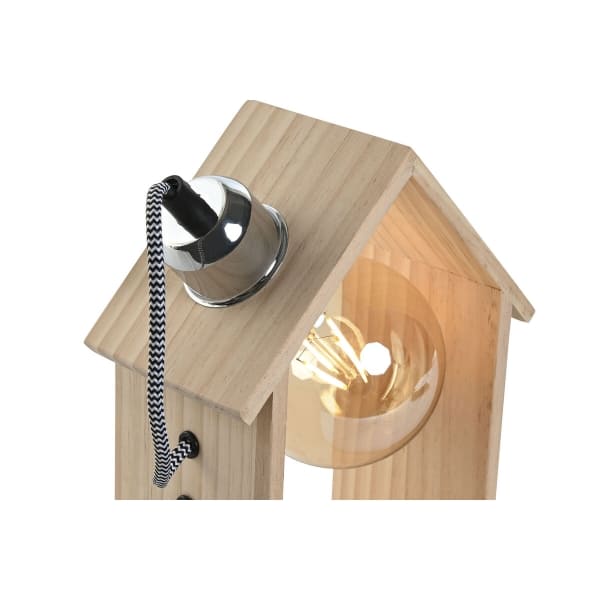 Lampe de Chevet Maison en Bois