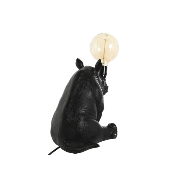 Lampe de Chevet Rhinocéros Noir Colonial