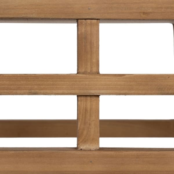 Meuble Console Japandi en Bois de Pin Marron