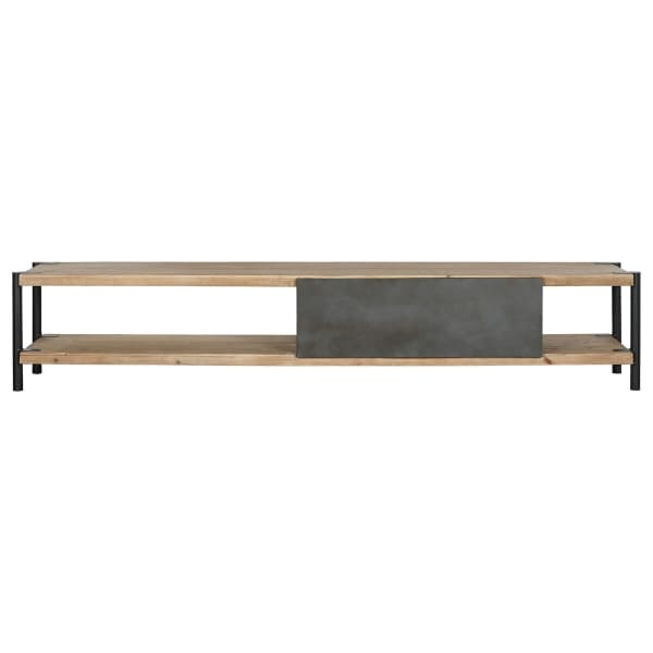 Contemporary Wood and Metal TV Cabinet