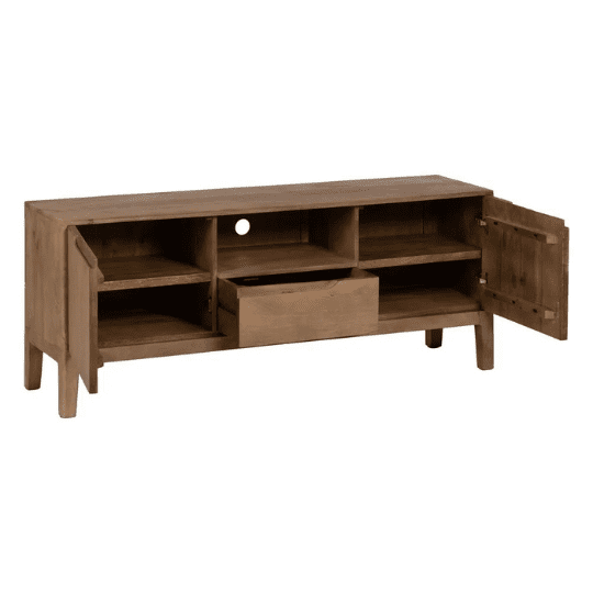 Modern TV Cabinet in Natural Mango Wood