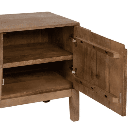 Mueble para TV moderno en madera de mango natural