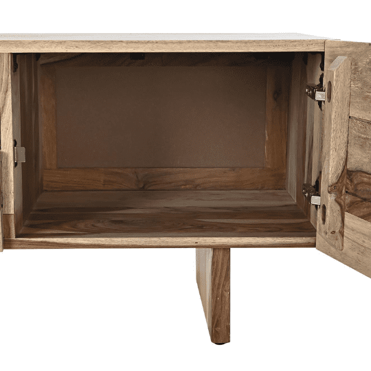 Mueble TV de madera Sheesham con veteado